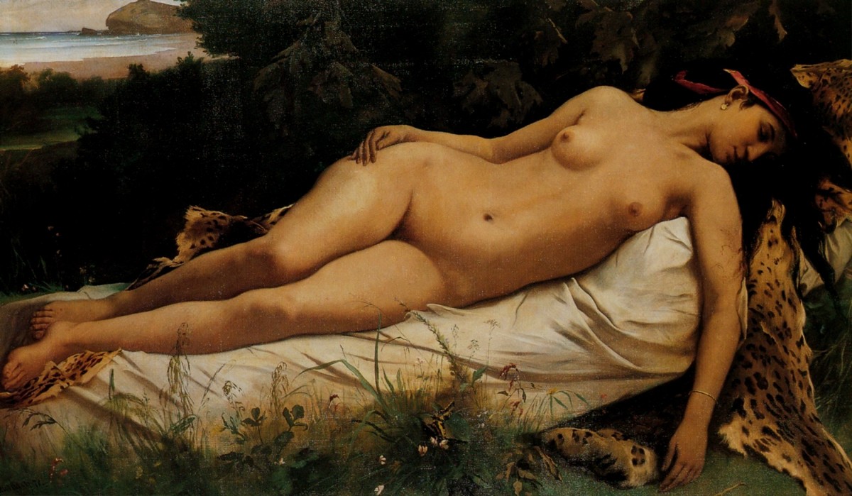 1870 Feuerbach Anselme von, Nymphe endormie Deadened nymph.jpg
